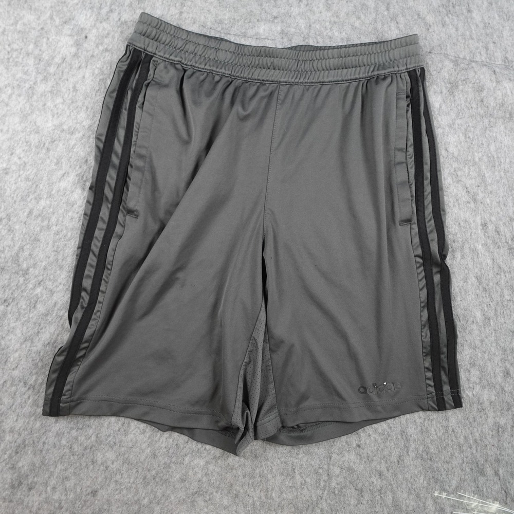 Adidas Shorts Men Medium Gray Design 2 Move Climacool 3 Stripes 9" Basketball